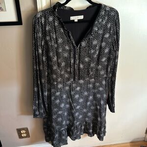Loft, long sleeved dress, size 14